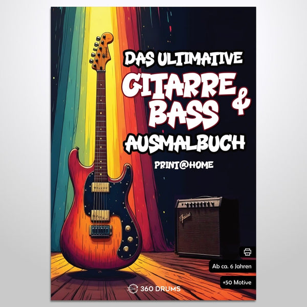 Das ultimative Gitarre & Bass Ausmalbuch ebook - print@home