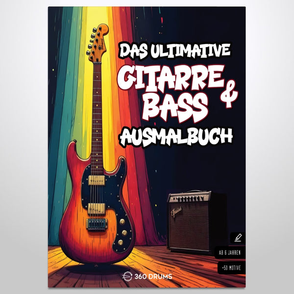 Das ultimative Gitarre & Bass Ausmalbuch Print