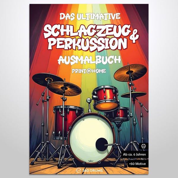 Das ultimative Schlagzeug & Perkussion Ausmalbuch ebook - print@home